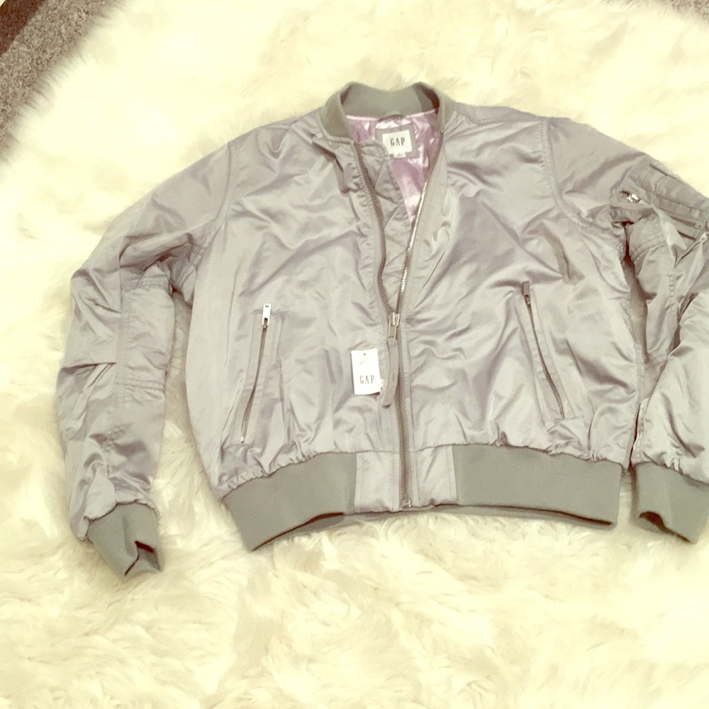 GAP Light Gray Bomber Jacket